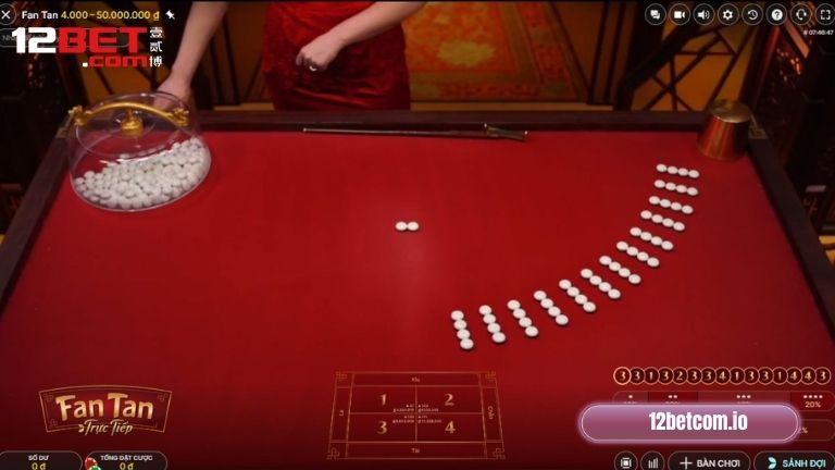 Cách tham gia Fan Tan tại 12Bet