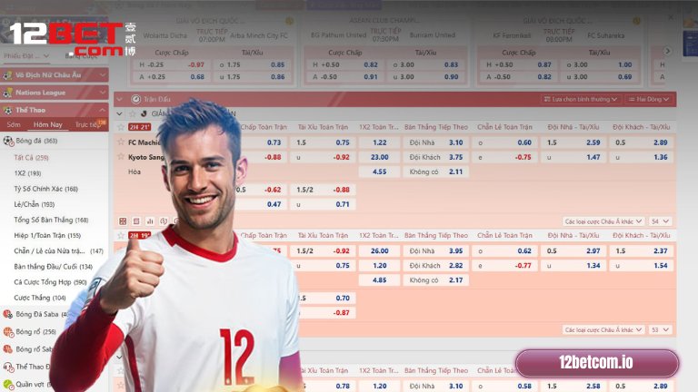 Thể thao: Sản phẩm chủ lực của nhà cái 12Bet